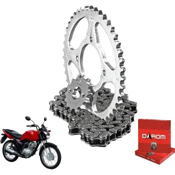 DAROM - KIT TRAÇÃO - FAN/CARGO/START 125 2014/2018 - (43X14) - AÇO 1045 - S/RETENTOR