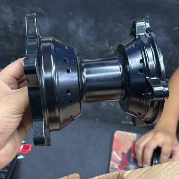 FABRECK - CUBO RODA TRASEIRO - NXR BROS 160 - XRE 190 - FREIO A DISCO - PRETO