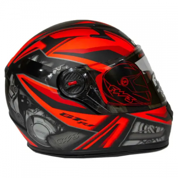 FW3 - CAP GTN R1 PRETO C/VERMELHO FOSCO N58