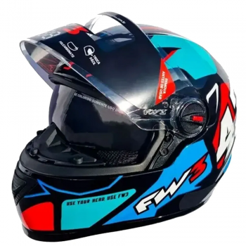 FW3 - CAP GTX 43 AZUL E VERMELHO N56