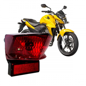 R1 - LANTERNA TRASEIRA COMPLETO - CB 300R 2009/2015 / XRE 300 2009/2018 - VERMELHA