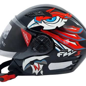 FW3 - CAP X OPEN EAGLE VERMELHO COM AZUL N58