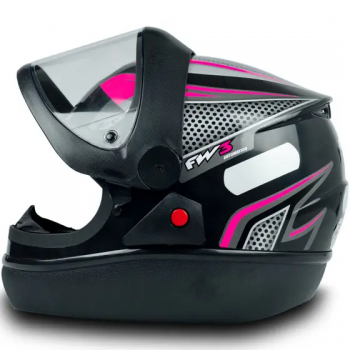 FW3 - CAP AUTOMATIC  N58 - PRETO /LIST ROSA