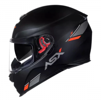 ASX - CAP EAGLE SV SOLID BRILHO PRETO/GRAFITE/VERMELHO [ 62/XL ]