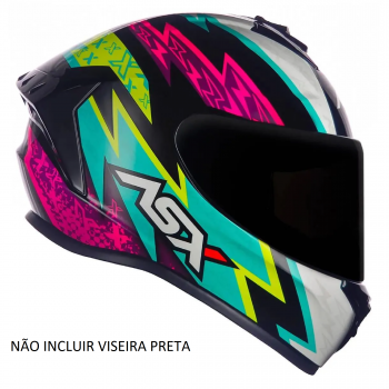 ASX - CAP DRAKEN THUNDER BRILHO PRETO/ROSA/TIFFANY [ 58/M ]