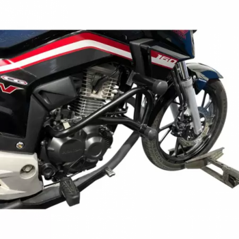 MOTORCYCLE - PROTETOR DE MOTOR - START/FAN/TITAN 150 (2004/2015) - PRETO