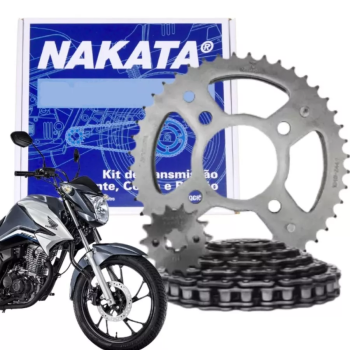NAKATA - KIT TRAÇÃO - CG/START/FAN/TITAN/CARGO 160 (44X15) - SEM RETENTOR