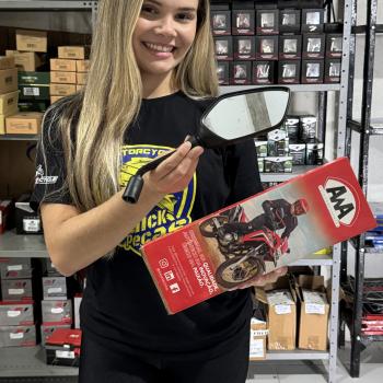 AWA - RETROVISOR XRE 300 2023/24 - HASTE LONGA - ROSCA HONDA (USO SEM ADAPTADOR)