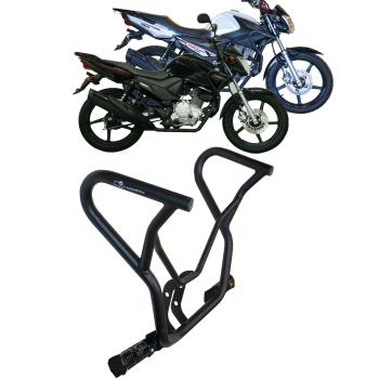 MA ACESSORIOS - PROTETOR CARENAGEM C/PEDALEIRA - FAZER 150 2014/24 - FACTOR 125/150 2015/24 - PRETO FOSCO