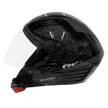 FW3 - CAP X-OPEN X2 PRETO BRILHANTE GRAFITE N58