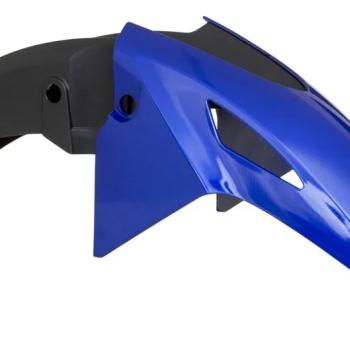 PLASMOTO - PARALAMA DIANTEIRO [MODELO TITAN 160 2025] ADAPTADO - FAN 125 2014/18 - START/FAN/TITAN 150/160 (2014/2024) - AZUL CARAIVA PEROLIZADO