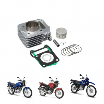 R1 - KIT CILINDRO MOTOR COMPLETO - YBR FACTOR 125 (2000/2016) - XTZ 125 2003/16