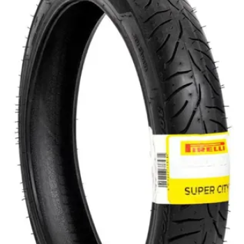 PIRELLI - PNEU DIANTEIRO - 2.75-18 SUPER CITY (TL) 42P - USO S/CAMARA -  START/FAN/TITAN /YBR / FACTOR /FAZER 150 / DAFRA 150