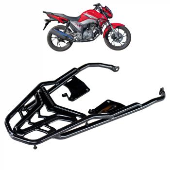 MA ACESSORIOS - BAGAGEIRO VISION - TITAN 160 2015/24 - REFORÇO LONGO - PRETO