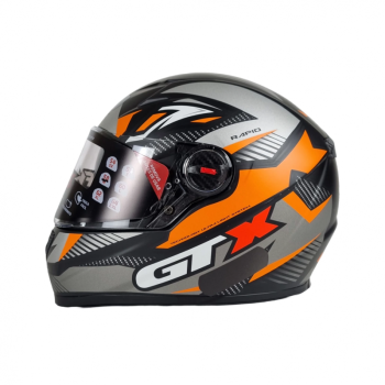 FW3 - CAP GTX RAPID PRETO C/LARANJA 56 (C/ OCULOS INTERNO)