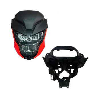 SPORTIVE - KIT FRENTE COMPLETA LED - FAN/TITAN 160 2025/26 - VERMELHO