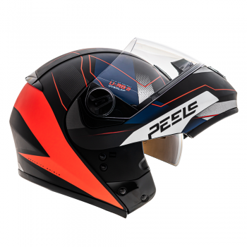 *PROMOÇÃO* PEELS - CAP U-RB2 OVERLAP PRETO FOSCO/VERMELHO - N60