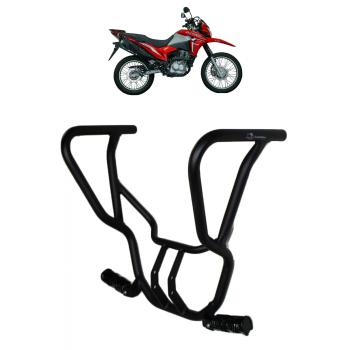 MA ACESSORIOS - PROTETOR CARENAGEM C/PEDALEIRA - NXR BROS 160 2022/2024 - PRETO FOSCO