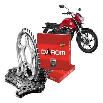 DAROM - KIT TRAÇÃO - CG/START/FAN/TITAN/CARGO 160 ( 2016/2022) 44X15 (S/RETENTOR)