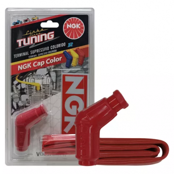*PROMOÇÃO* NGK - CACHIMBO DE VELA VERMELHO - HONDA START/FAN/TITAN 150/160