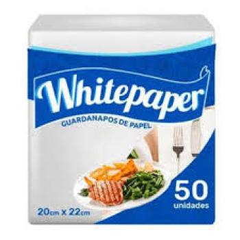 GUARDANAPO BRANCO WHITEPAPER 20X22 C/50