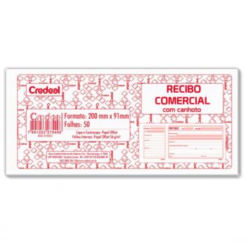 RECIBO COMERCIAL COM CANHOTO 50 FLS - CREDEAL