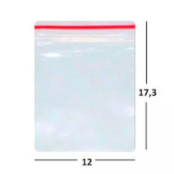 SACO ZIP NR 06 12X17CM - UNIDADE