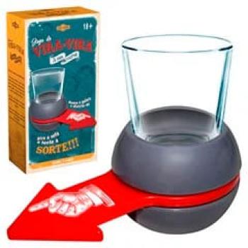 JOGO DE SHOT VIRA VIRA C/COPO DE VIDRO
