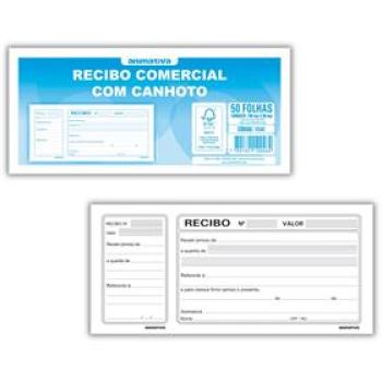 RECIBO COMERCIAL COM CANHOTO 50FLS ANIMATIVA