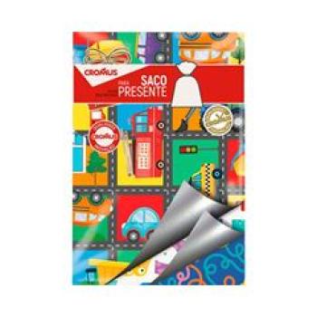 SACO PRESENTE METALIZADO 20X30 - UNIDADE