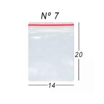 SACO ZIP NR07 14X20CM - UNIDADE
