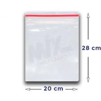 SACO ZIP TRANSPARENTE N.09 20X28CM - UNIDADE