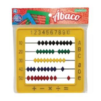 ABACO DIDATICO COLORS 11,4X11CM 0056 PAIS E FILHOS