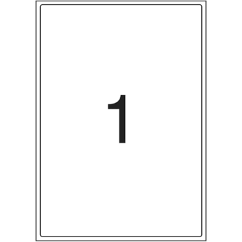 ETIQUETA A4 C/1 A4367 288,5 X 200,0 MM A4367 - PIMACO