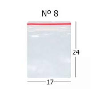 SACO ZIP NR 08 17X24CM - UNIDADE