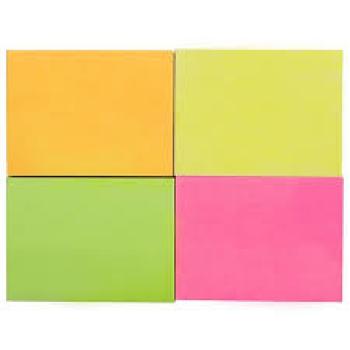 BLOCO DE RECADO AUTOADESIVO JOCAR NEON 38X50 100FLS