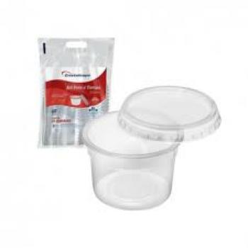 POTE 200ML RED TR CRISTAL C/6 TOTAL PLAST