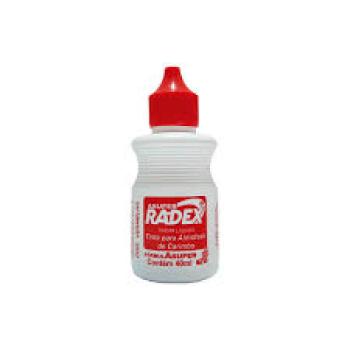 TINTA PARA CARIMBO 40ML VERMELHO - RADEX UNIDADE