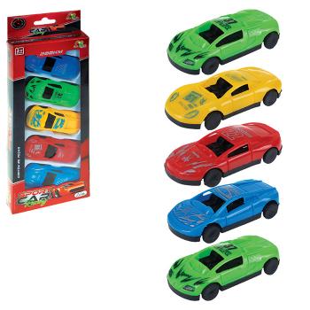 CARRINHO SPORT CAR RACING RODA LIVRE 5PCS