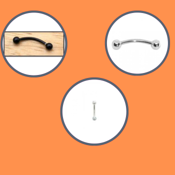 PIERCING TORTO ROSTO/SOBRANCELHA PRATA