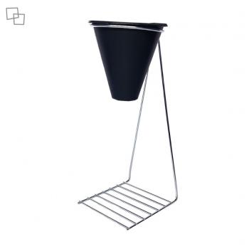 SUPORTE CROMADO P COADOR DE CAFE PLASTICO