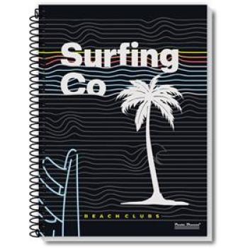 CADERNO 01X1 CAPA DURA ROX 96FLS 5-2480-4 - PAUTA BRANCA