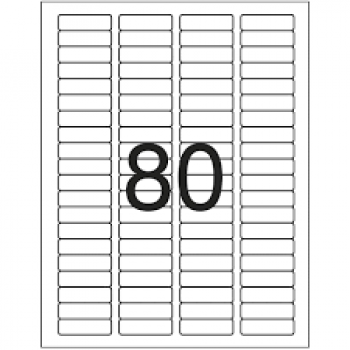 ETIQUETA CARTA PIMACO 6187 12,7X44,45MM
