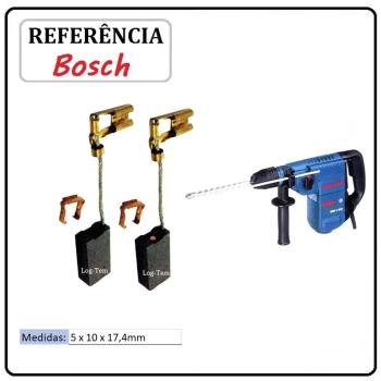 JOGO DE ESCOVA DE CARVÃO - MARTELO BOSCH - 1617014124 - 11236 - GBH 4 DFE