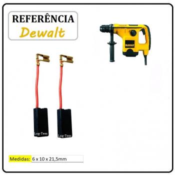 AL-16-3 / JOGO DE ESCOVA DE CARVÃO - MARTELETE DEWALT - 487131-00 - D 25405 B2 TIPO 2