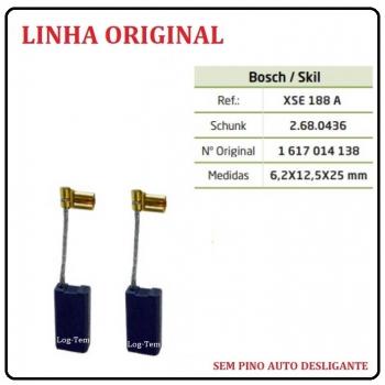 XSE 188 A - ESCOVA DE CARVÃO BOSCH - 11388 - S/ PINOS