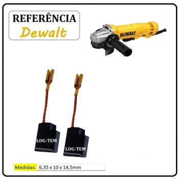 JOGO DE ESCOVA DE CARVÃO - ESMERILHADEIRA DEWALT - 636128-02 - D 28111