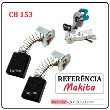 JOGO DE ESCOVA DE CARVÃO - SERRA ESQUADRILHA MAKITA - 194985-1 - CB 153 - LS 1040