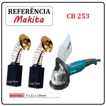 JOGO DE ESCOVA DE CARVÃO - POLIDOR CONCRETO MAKITA - 194994-0 - CB 253 - PC 5000 C