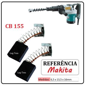 JOGO DE ESCOVA DE CARVÃO - MARTELO MAKITA - 194987-7 - CB 155 - HR 3850 B